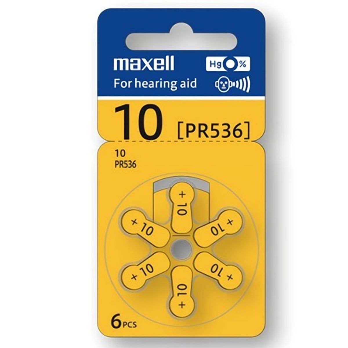 MAXELL - PILA  AUDIOLOGICA MAXELL MEXEL L - 10 X 6