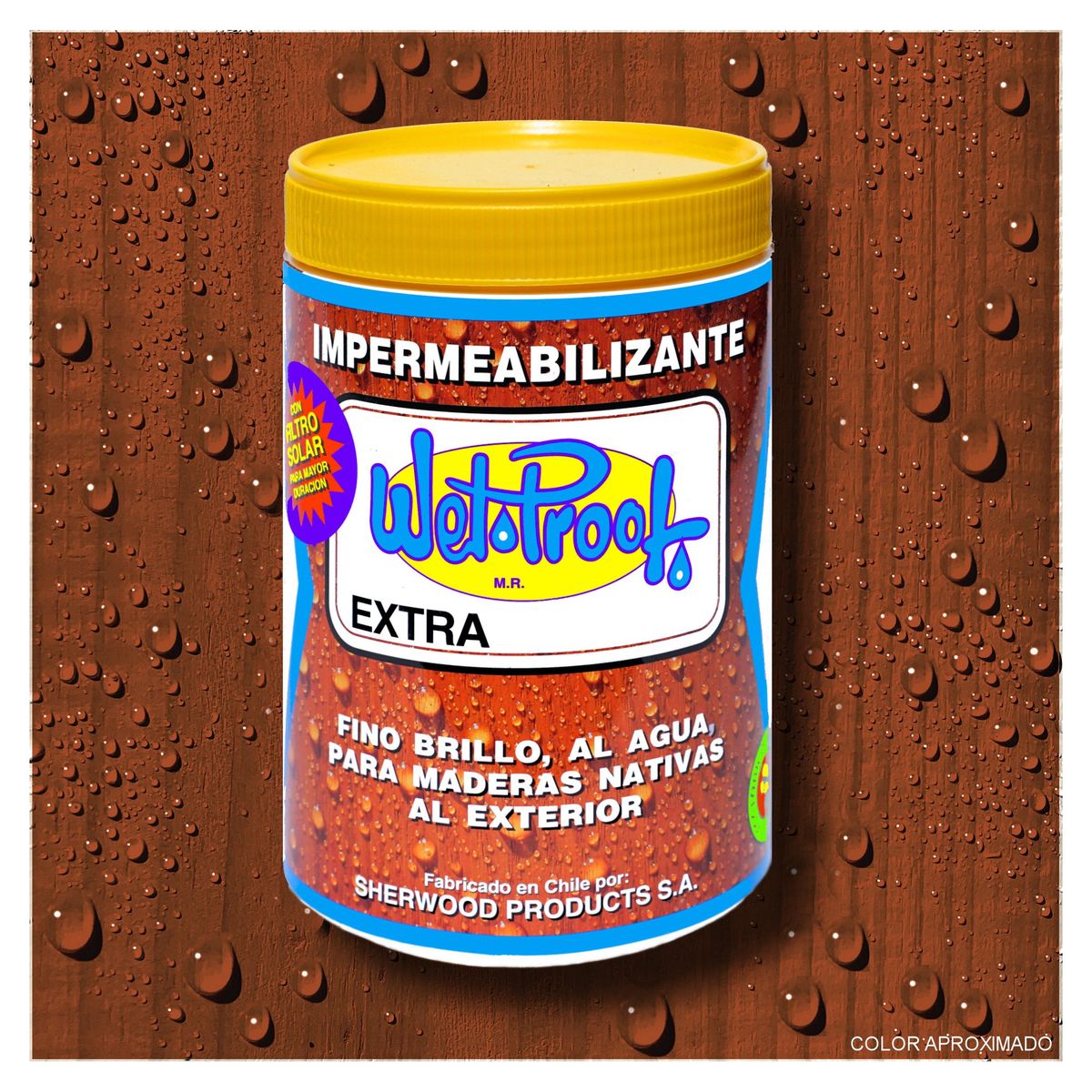 WETPROOF - BARNIZ MADERAS EXTERIOR IMPERMEABLE PROTECTOR SEMI BRILLO AL AGUA WET PROOF® EXTRA RAULÍ 1-4 GAL