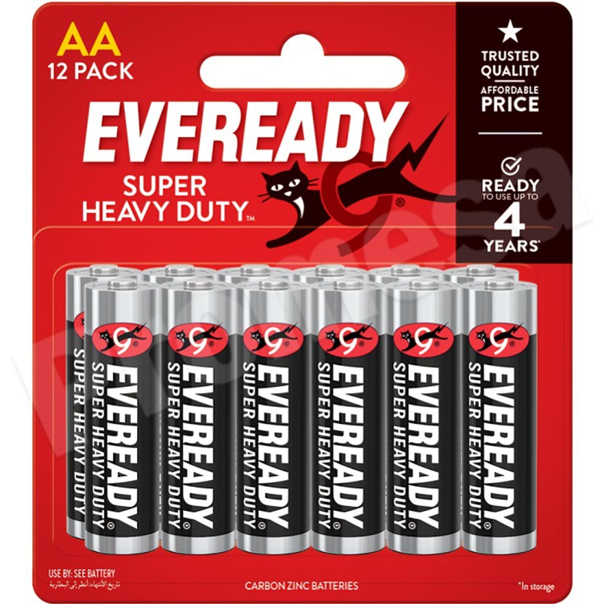 EVEREADY - PILA DE CARBON EVEREADY AA X 4
