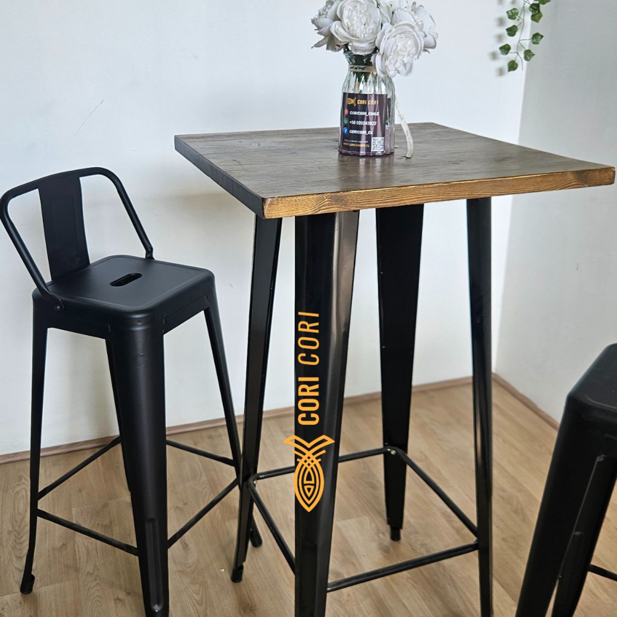 CORI CORI - Mesa Tolix Bar Negra