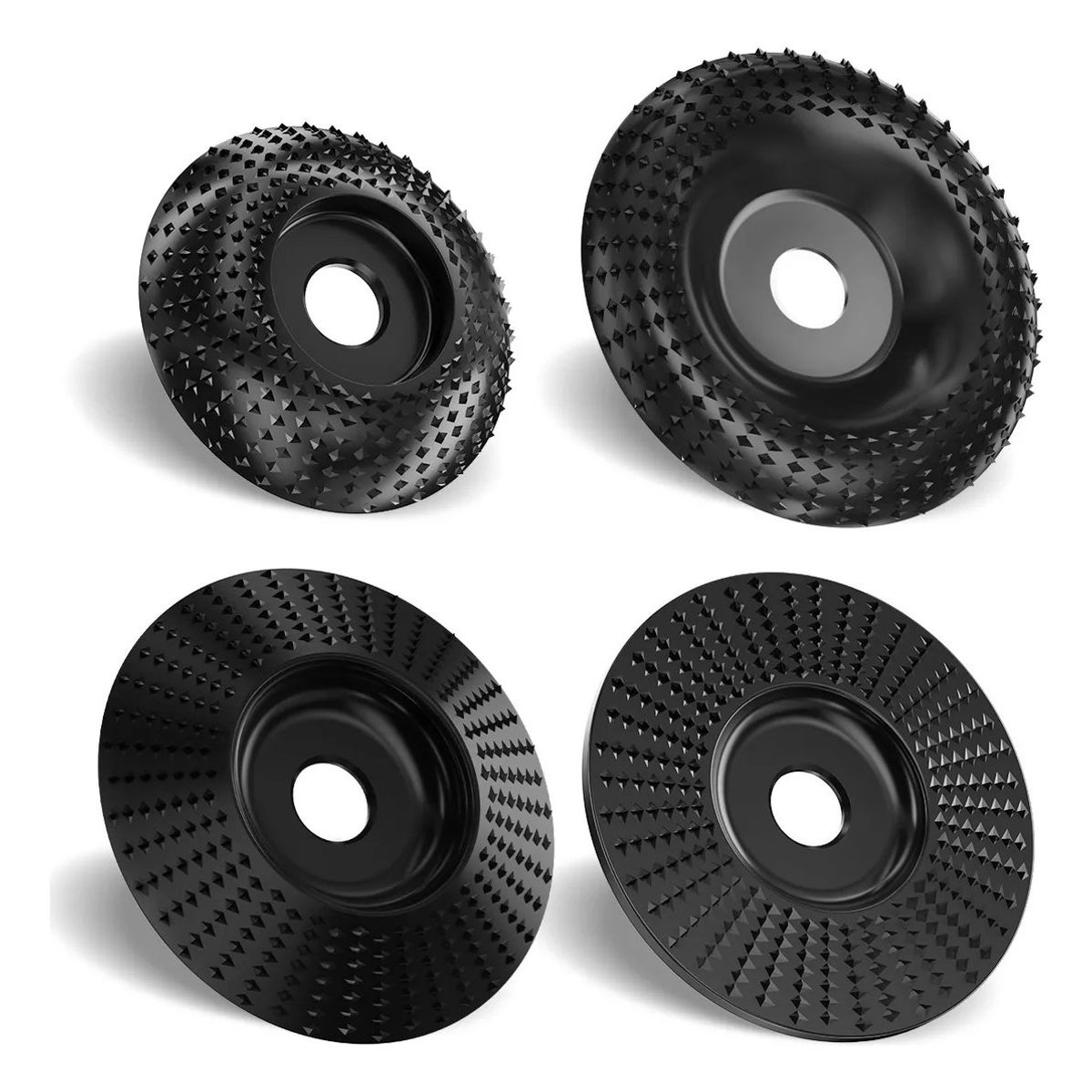 KUANGYE - Disco Desgaste De Madera Estándar 16 Mm Lijado Esmeril 4pcs negro