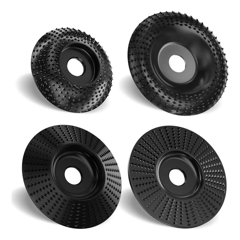 KUANGYE - Disco Desgaste De Madera Estándar 16 Mm Lijado Esmeril 4pcs negro