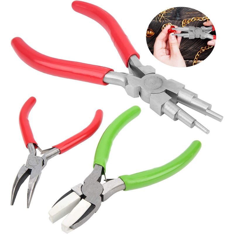 KUANGYE - Juego De Pinzas Para Manualidades De Joyería De 3 Piezas