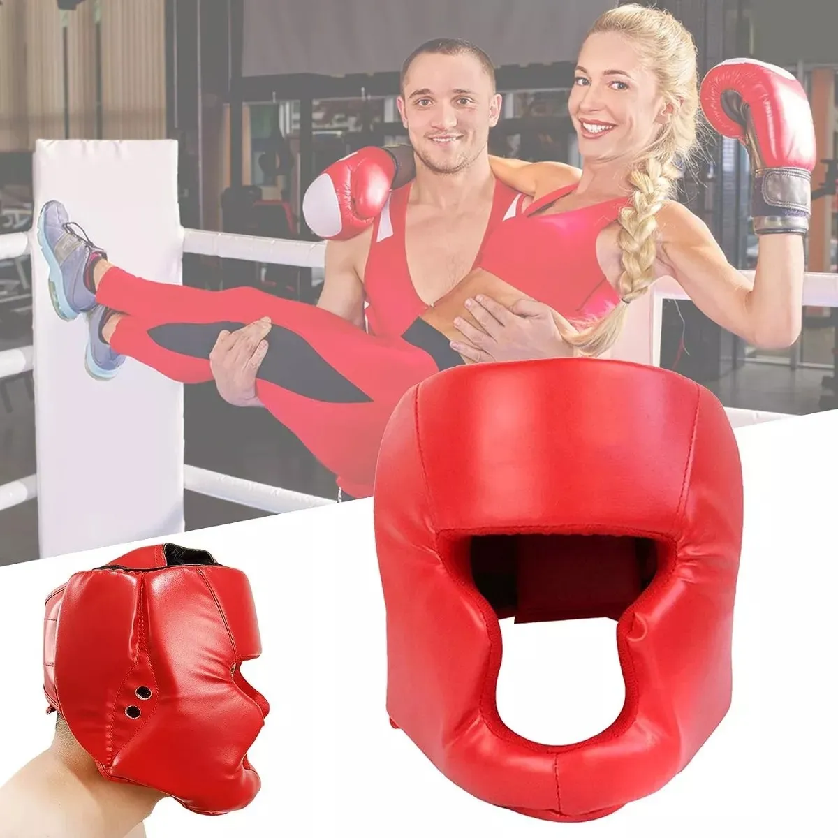 KUANGYE - Cabezal Casco Protector Cara Pómulos Mentón Boxeo Mma Taekwo