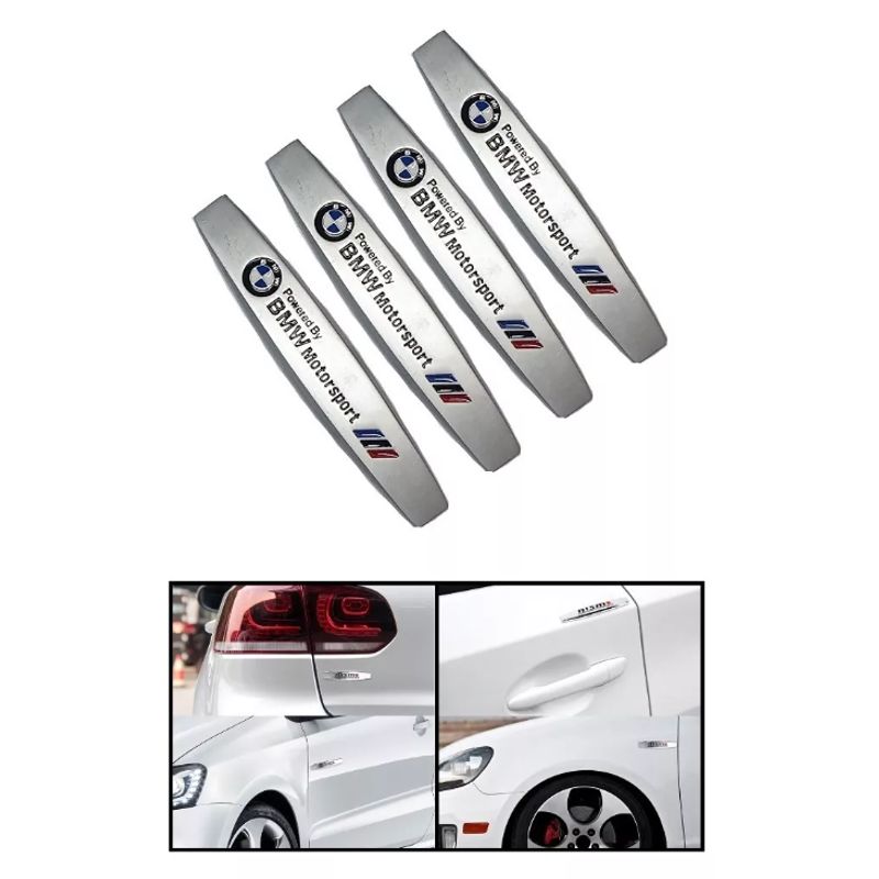 GENERICO - X4 Tope De Puerta Metálico Bmw Adhesivo Tuning Universal