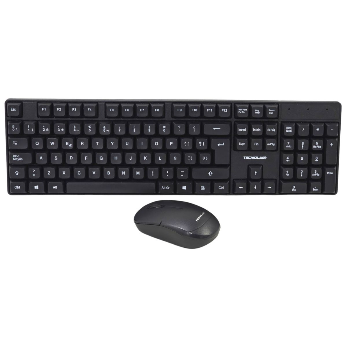 TECNOLAB - Kit Combo Teclado y Mouse Inalámbrico Tecnolab TL645