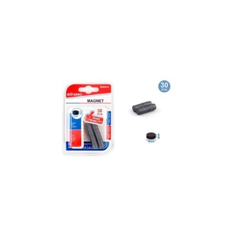 GENERICO - Imán Redondo 3 x10 Mm 30 Pcs