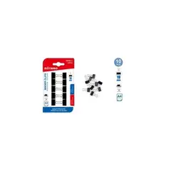 GENERICO - Clip De Papel Negro 19 Mm 10 Pcs