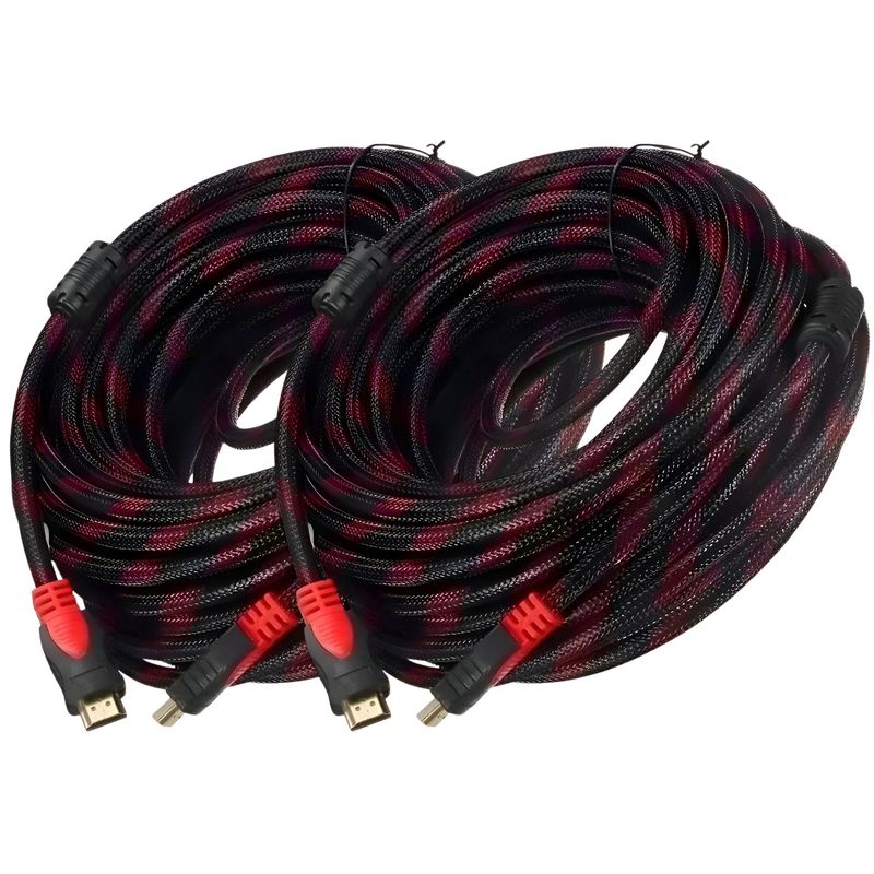 GENERICO - Pack 2 Cables Hdmi 15 Metros 2.0 4k Cables Hdmi 15mts 4k
