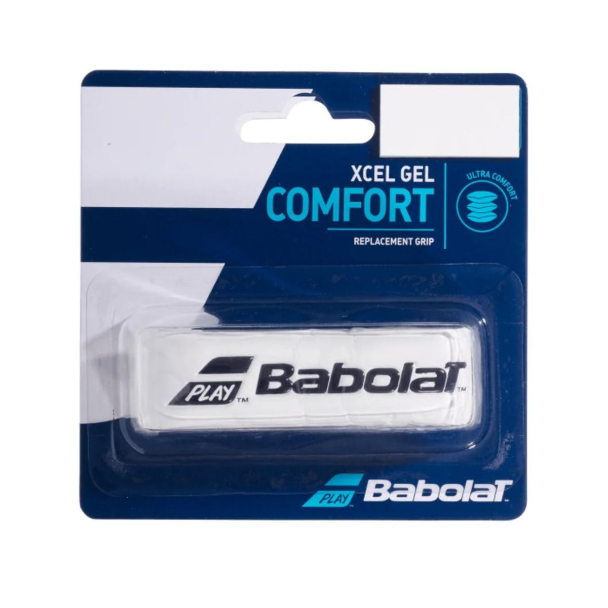 BABOLAT - Grip Babolat Xcel Gel Comfort Blanco Tenis Padel