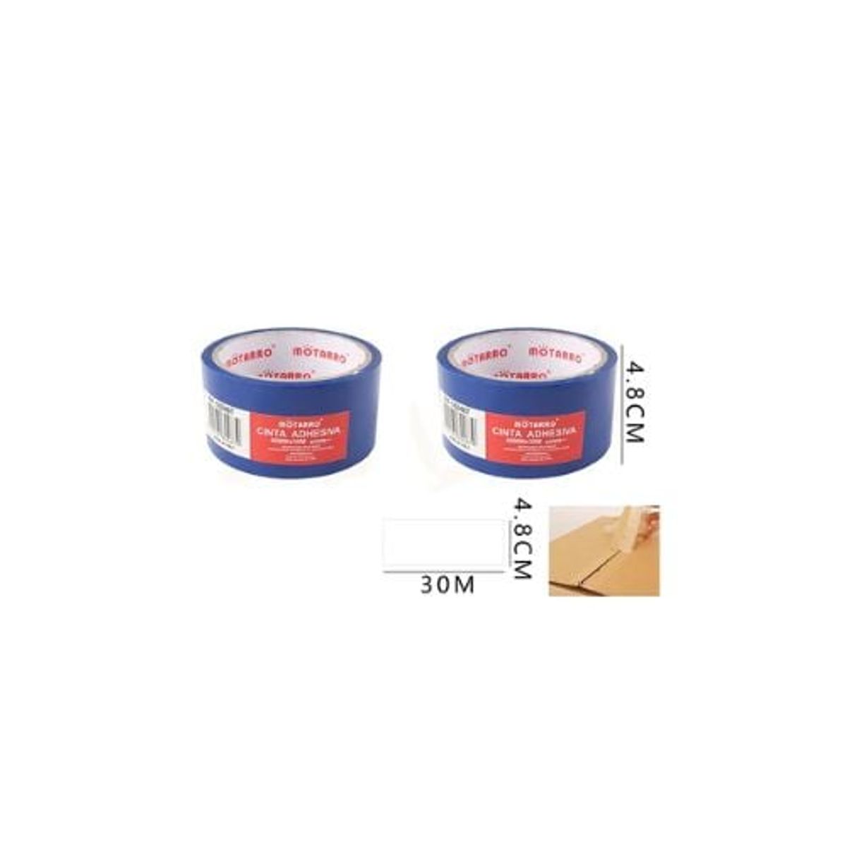 GENERICO - Cinta Azul 4 8 Cm x30 M