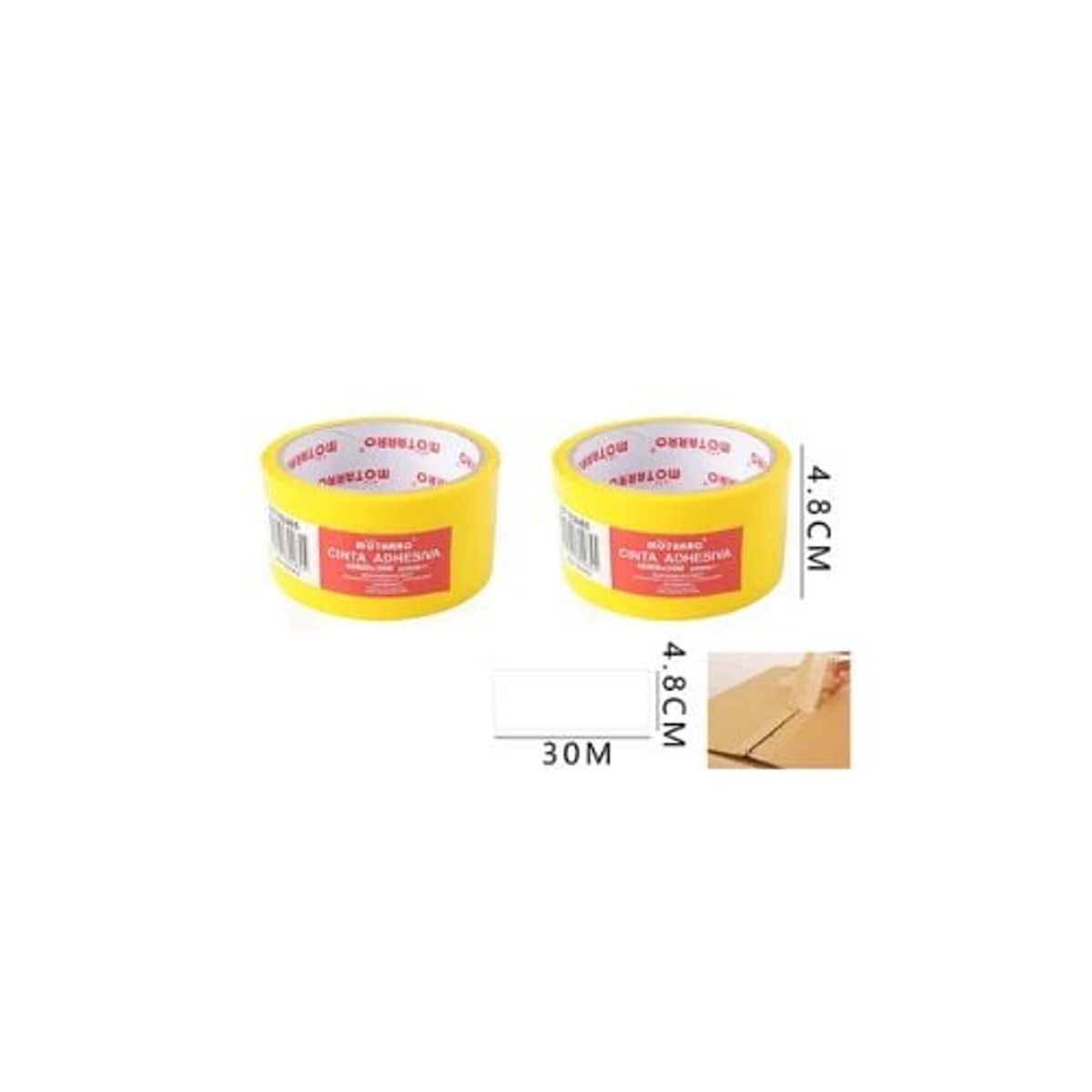 GENERICO - Cinta Amarilla 4 8 Cm x30 M