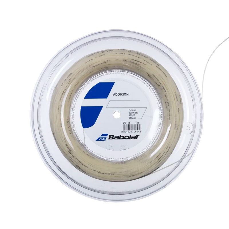 BABOLAT - Rollo de Cuerda Babolat Addixion Natural 1.25 - 200m