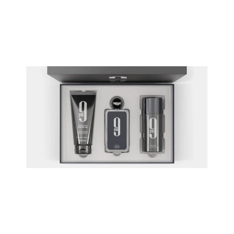 AFNAN - AFNAN 9 PM EDP HOMBRE SET 3 PIEZAS