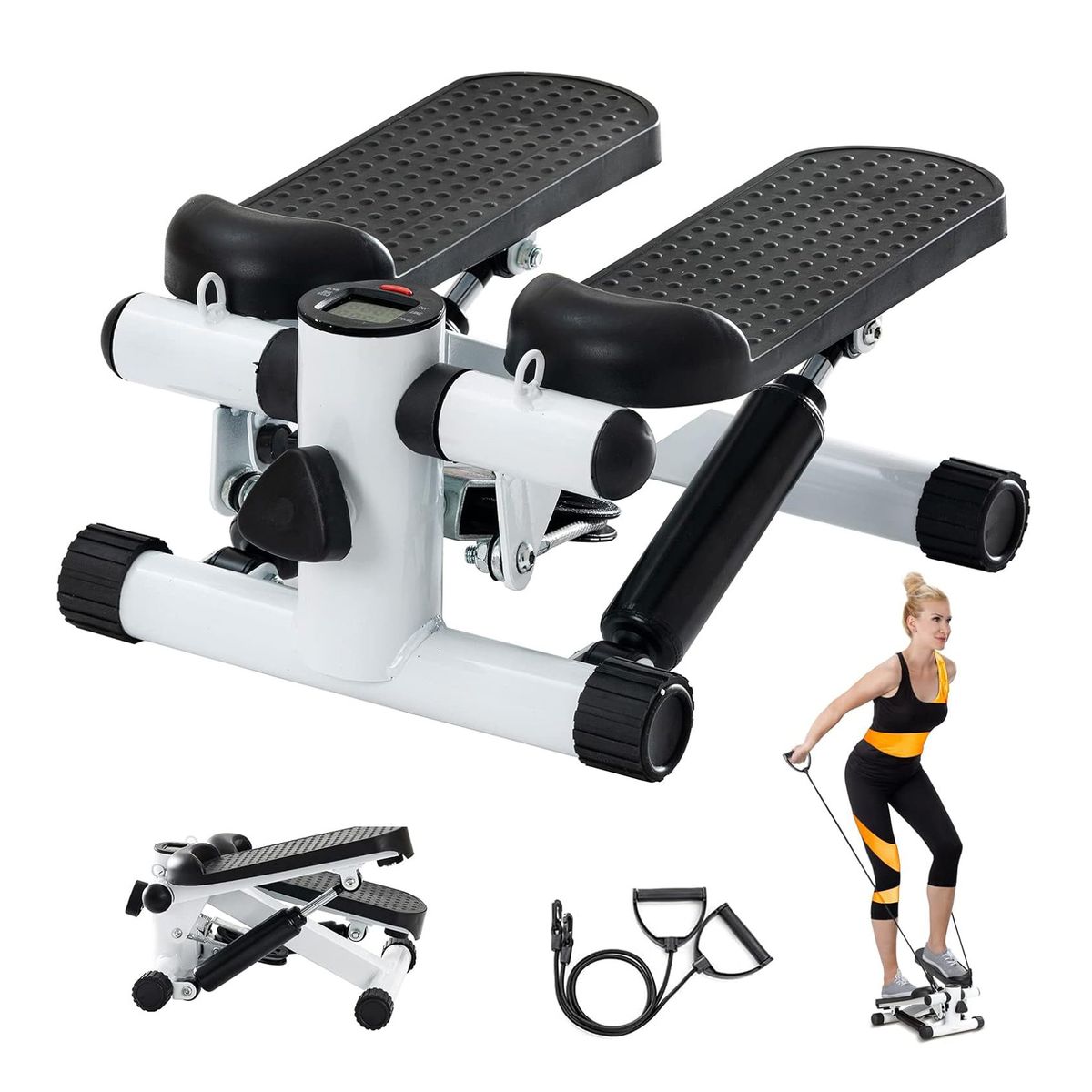 OFERTABKN - Mini Maquina Escaladora Ejercicios Stepper Bandas Elásticas