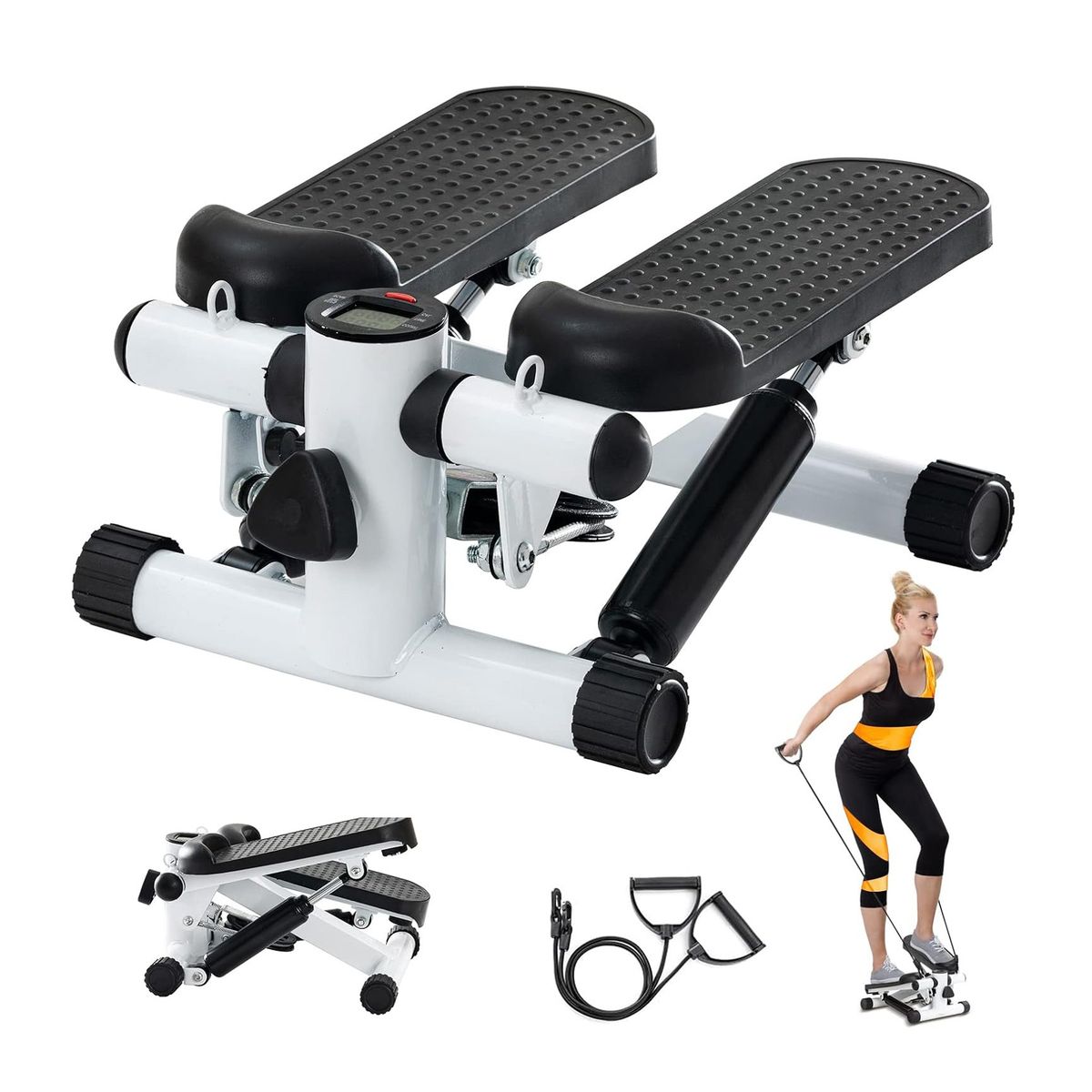 OFERTABKN - Mini Maquina Escaladora Ejercicios Stepper Bandas Elásticas