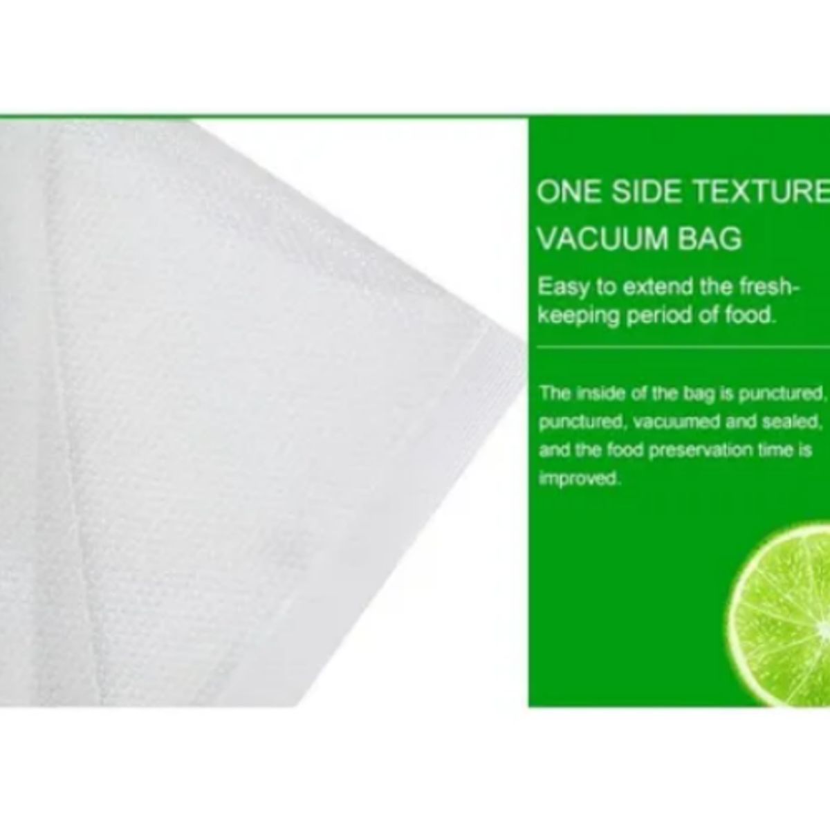 GENERICO - 100 Bolsas Sellado al Vacío Gofrada 15x20cm