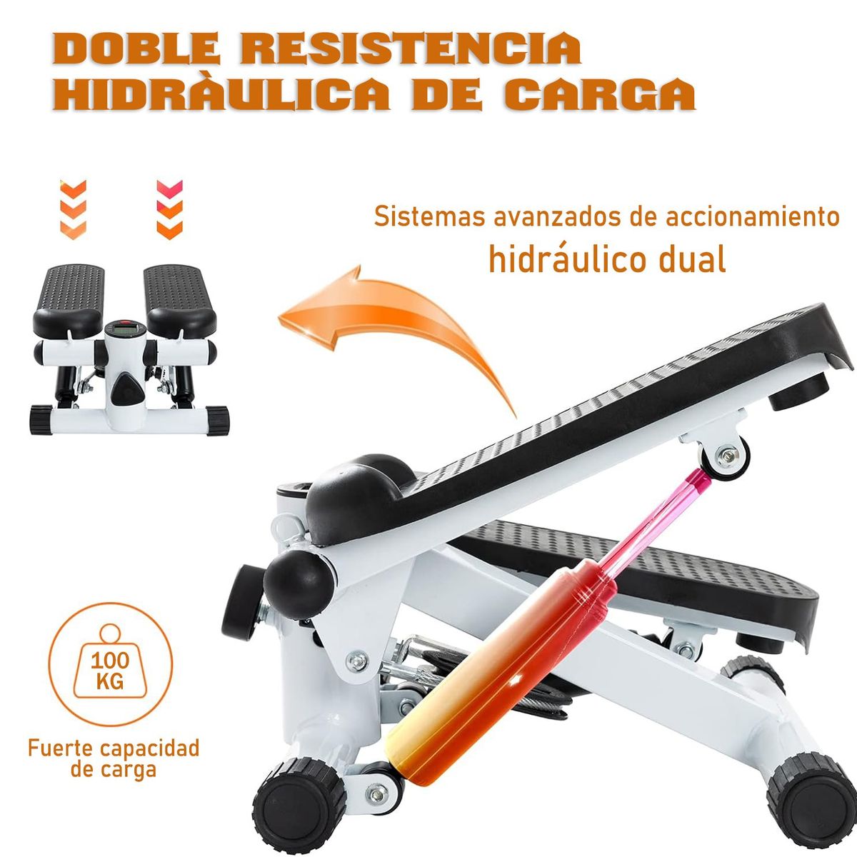 ESHOPANGIE - Mini Maquina Escaladora Ejercicios Stepper Bandas Elásticas