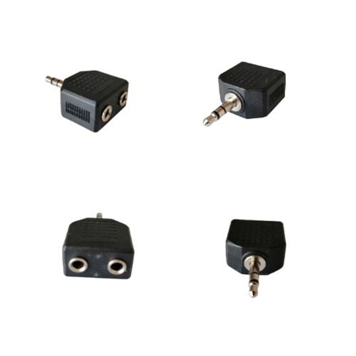 GENERICO - Adaptador Jack Aux 3.5 Mm Macho A 2 Hembra