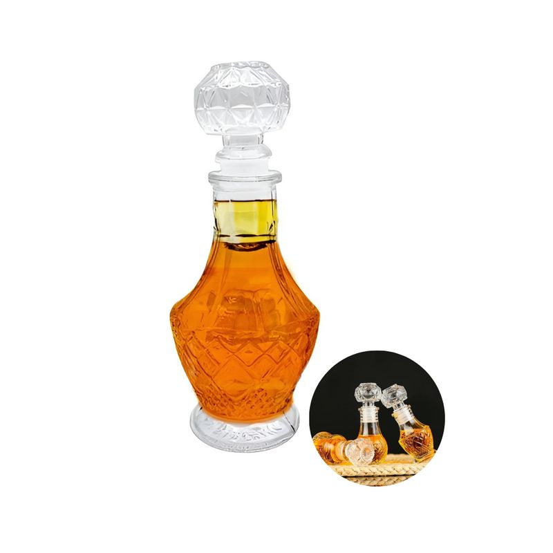 GENERICO - Botella De Vidrio Whisky Licorera Botella Decantador Vidrio