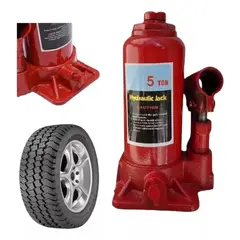 GENERICO - Gata Hidráulica Auto Tipo Botella 5 Toneladas Vehículo Gato