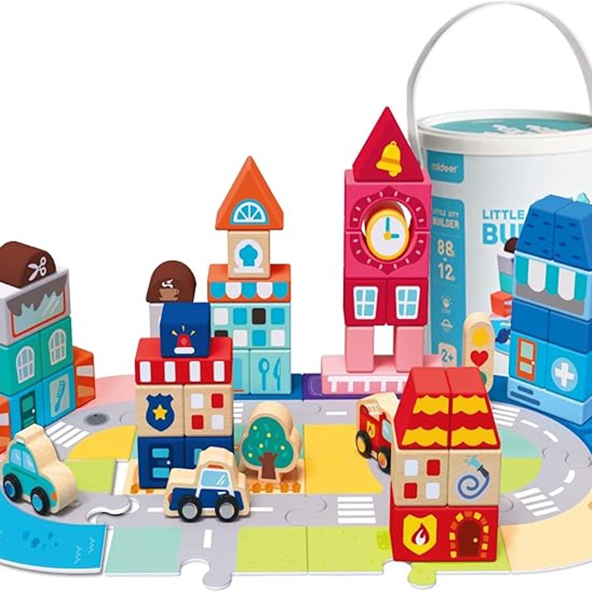 GENERICO - Bloques De madera lego Construcción 100 piezas Cd10023