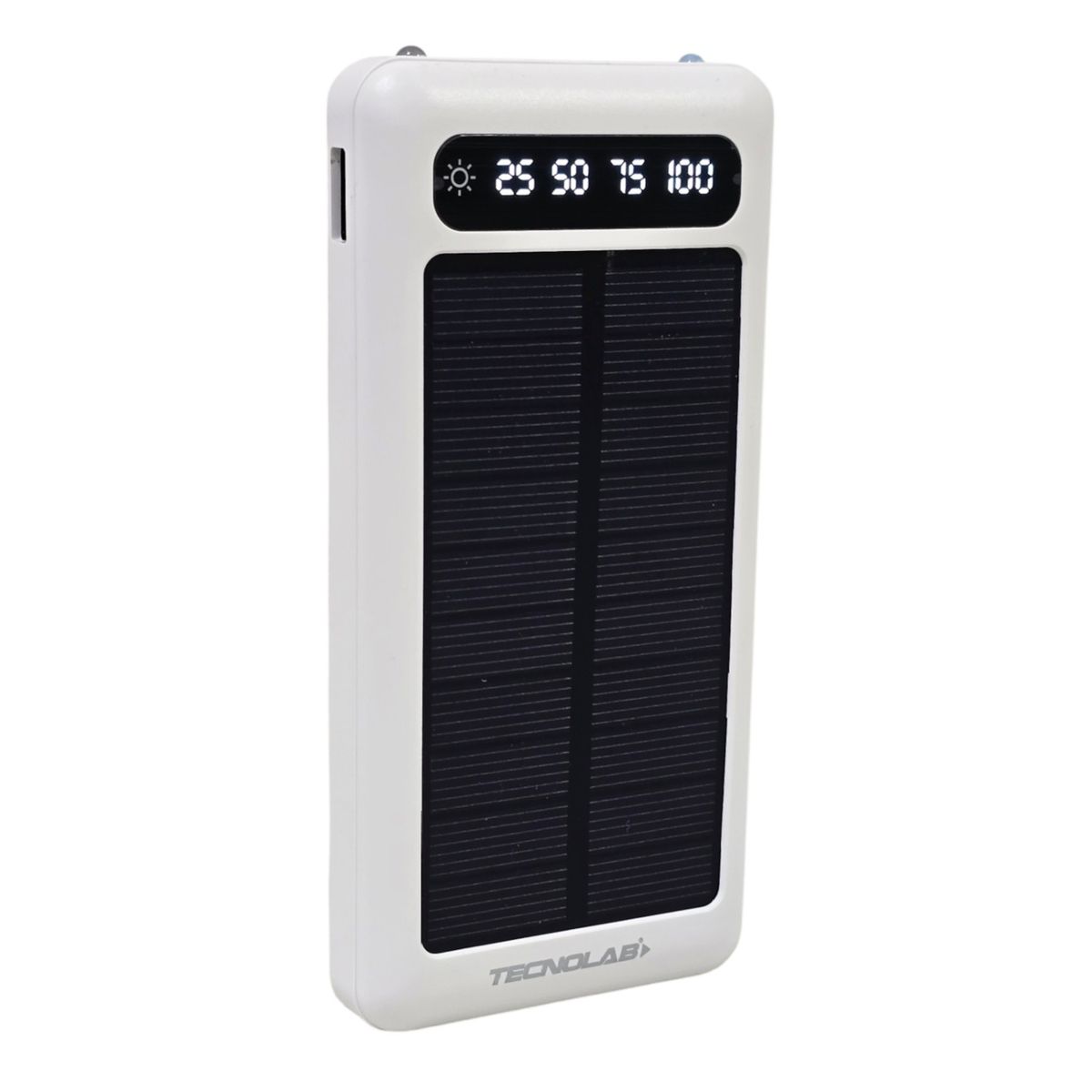 TECNOLAB - Batería Portátil Solar Power Bank 10.000 Mha Tecnolab TL570W