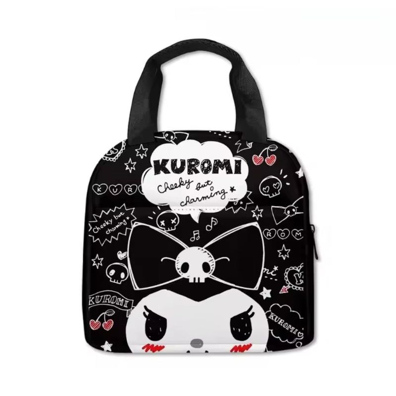 GENERICO - Lonchera de almuerzo Kuromi negra