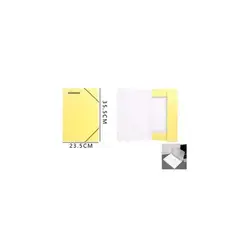 GENERICO - Carpeta Con Solapas Amarillo 23 5x35 5 Cm