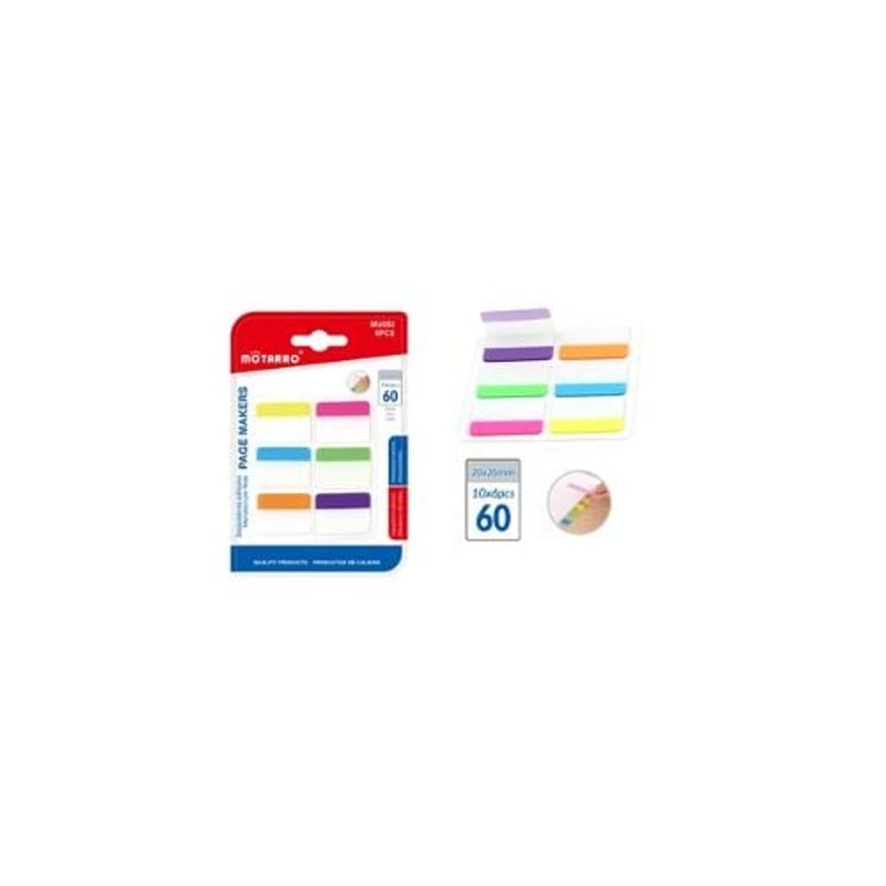GENERICO - Separador Adhesivo Colores 60 Pcs