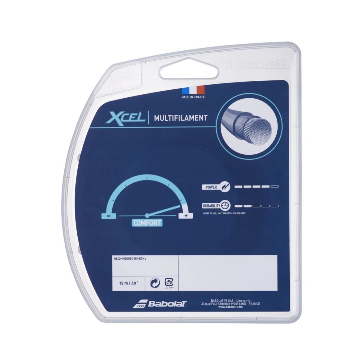 BABOLAT - Cuerda Babolat Xcel 1.25 - 12m