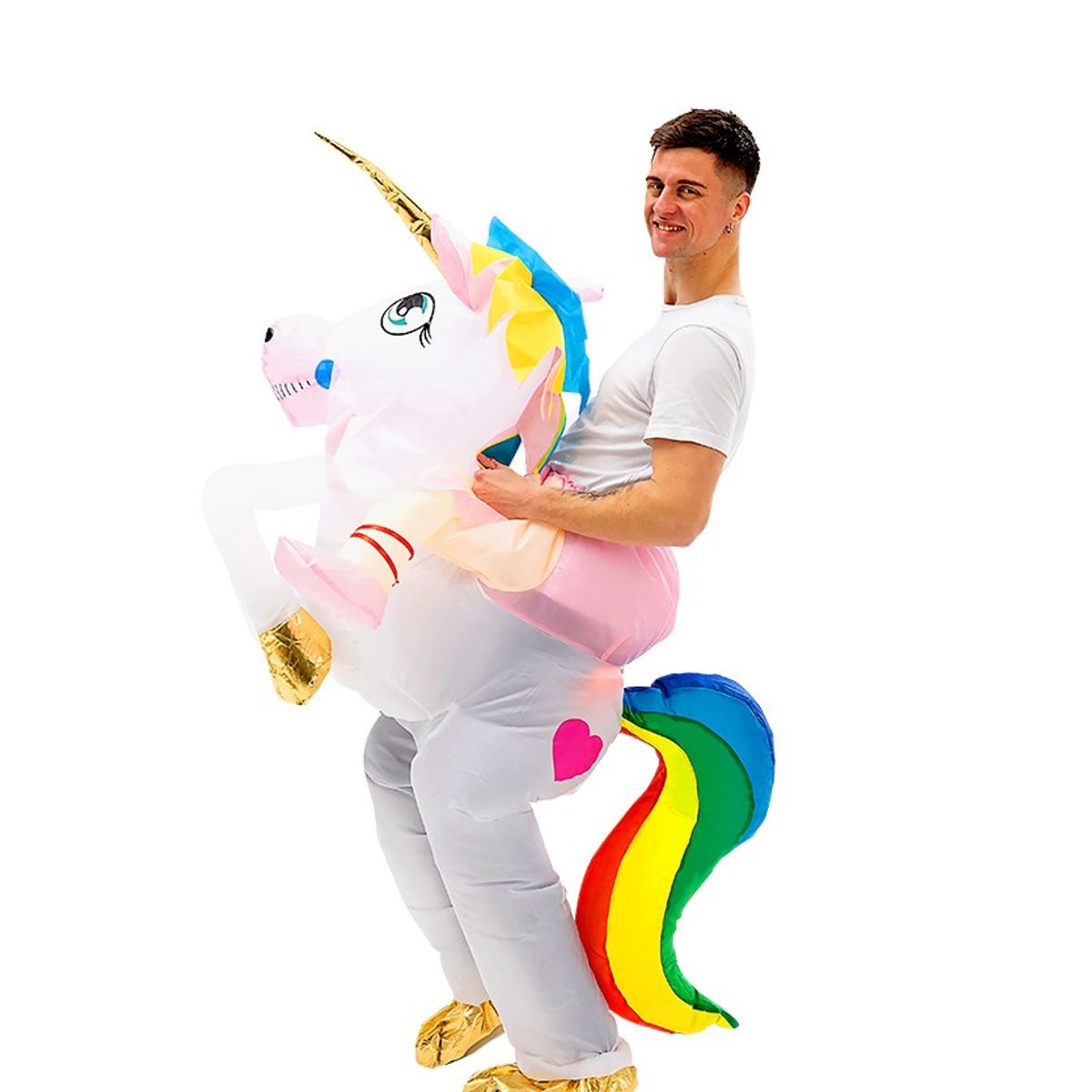 GENERICO - TRAJE ADULTO INFLABLE RIDE UNICORN X1 UNI