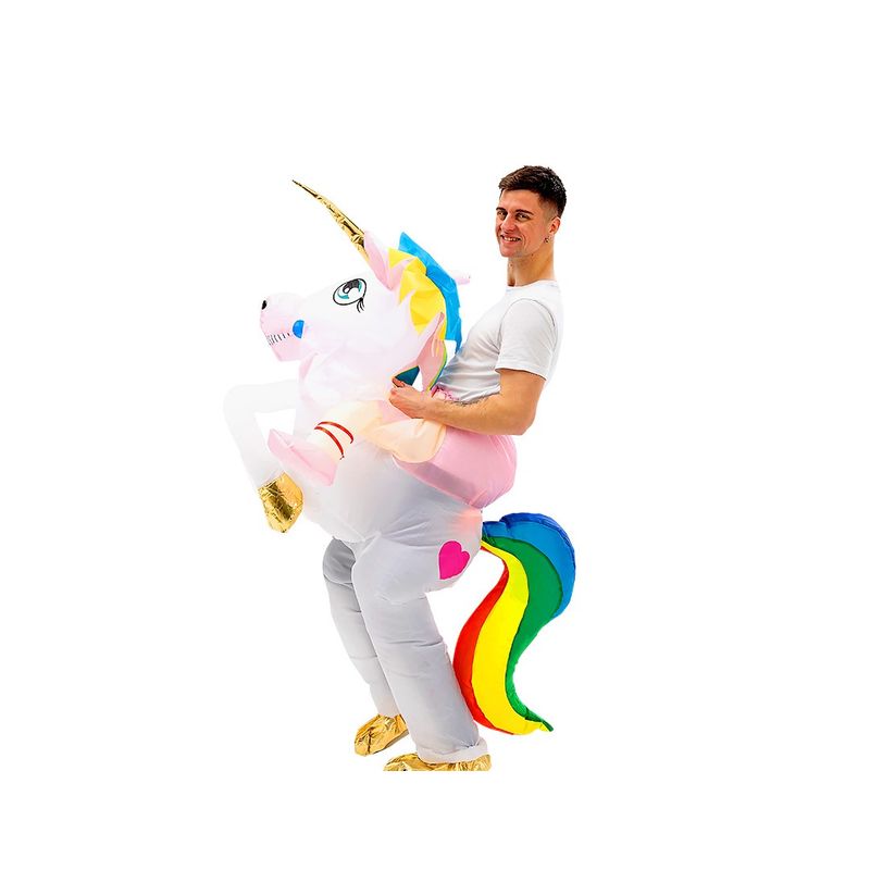 GENERICO - TRAJE ADULTO INFLABLE RIDE UNICORN X1 UNI