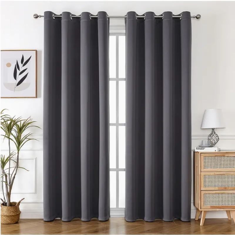 GENERICO - Cortina Blackout Engomada Terciopelo 140x230cm 1 Paño