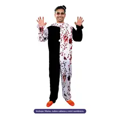 GENERICO - TRAJE BLANCO Y NEGRO L