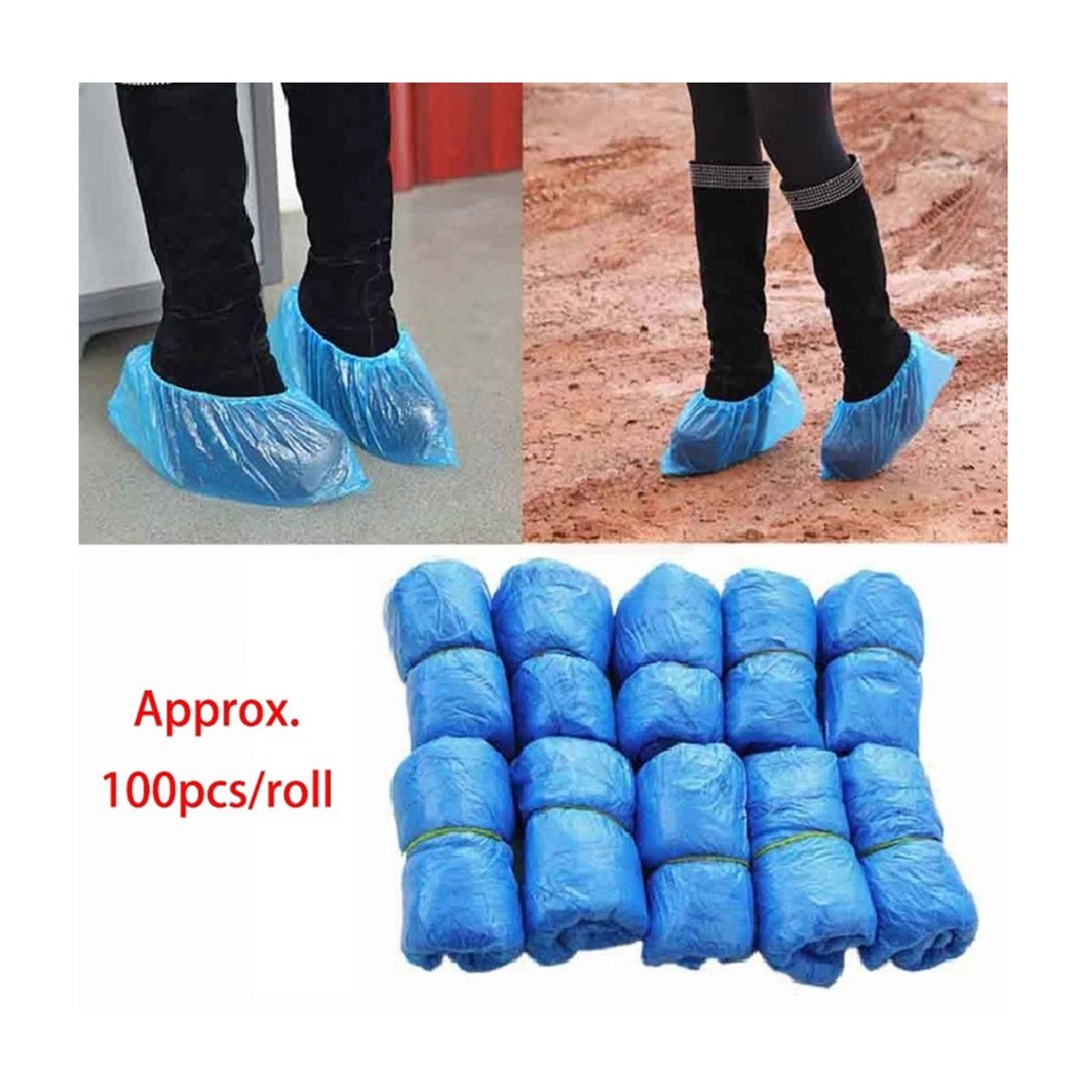 GENERICO - Fundas Desechables Para Zapatos Protectoras Para Botas 100 pcs