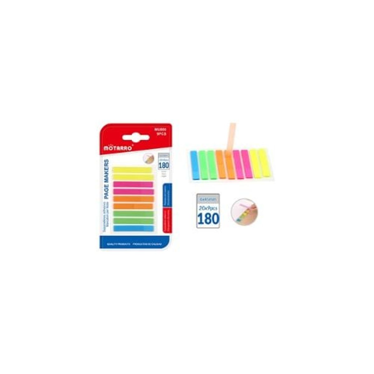 GENERICO - Separadores Adhesivo Flúor 20x9 Pcs