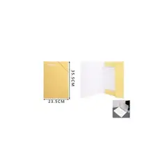 GENERICO - Carpeta Con Elásticos Amarillo 23 5x35 5 Cm