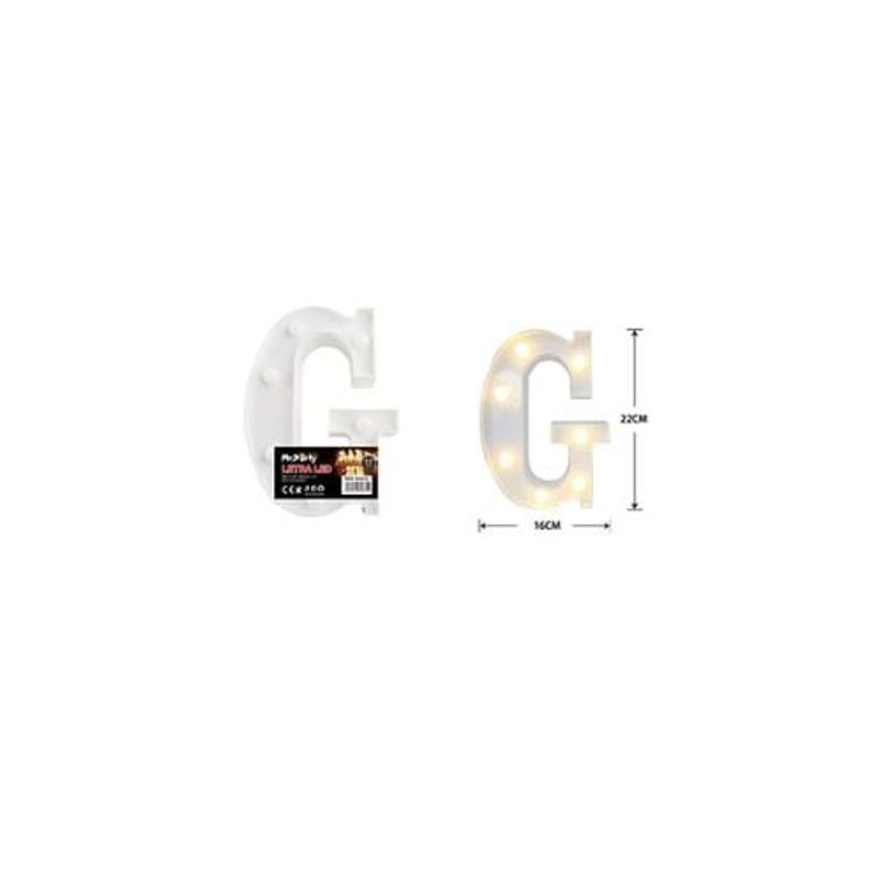 GENERICO - Letra G Con Luz Led 22cm
