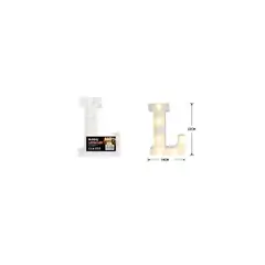 GENERICO - Letra L Con Luz Led 22cm