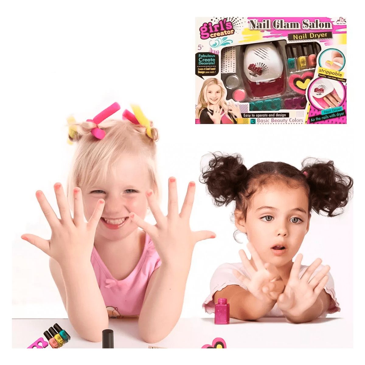 CYBELLEZA - Juego Set De belleza manicura Juguete Niña