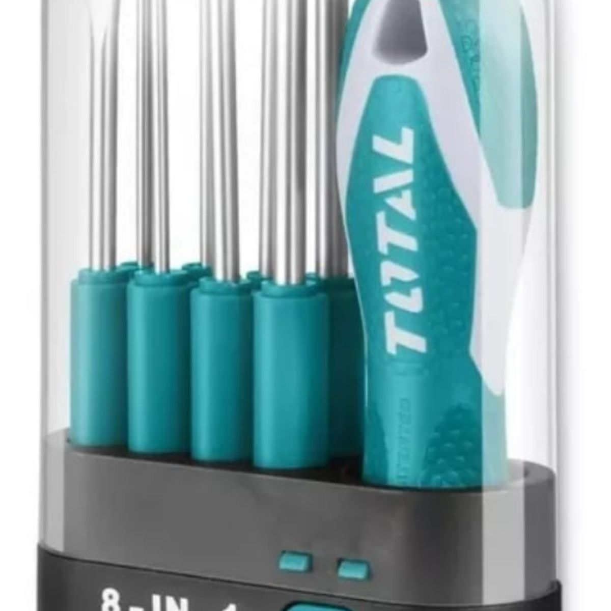 TOTAL - Set de Destornilladores 8 en 1 Intercambiables Total Tools