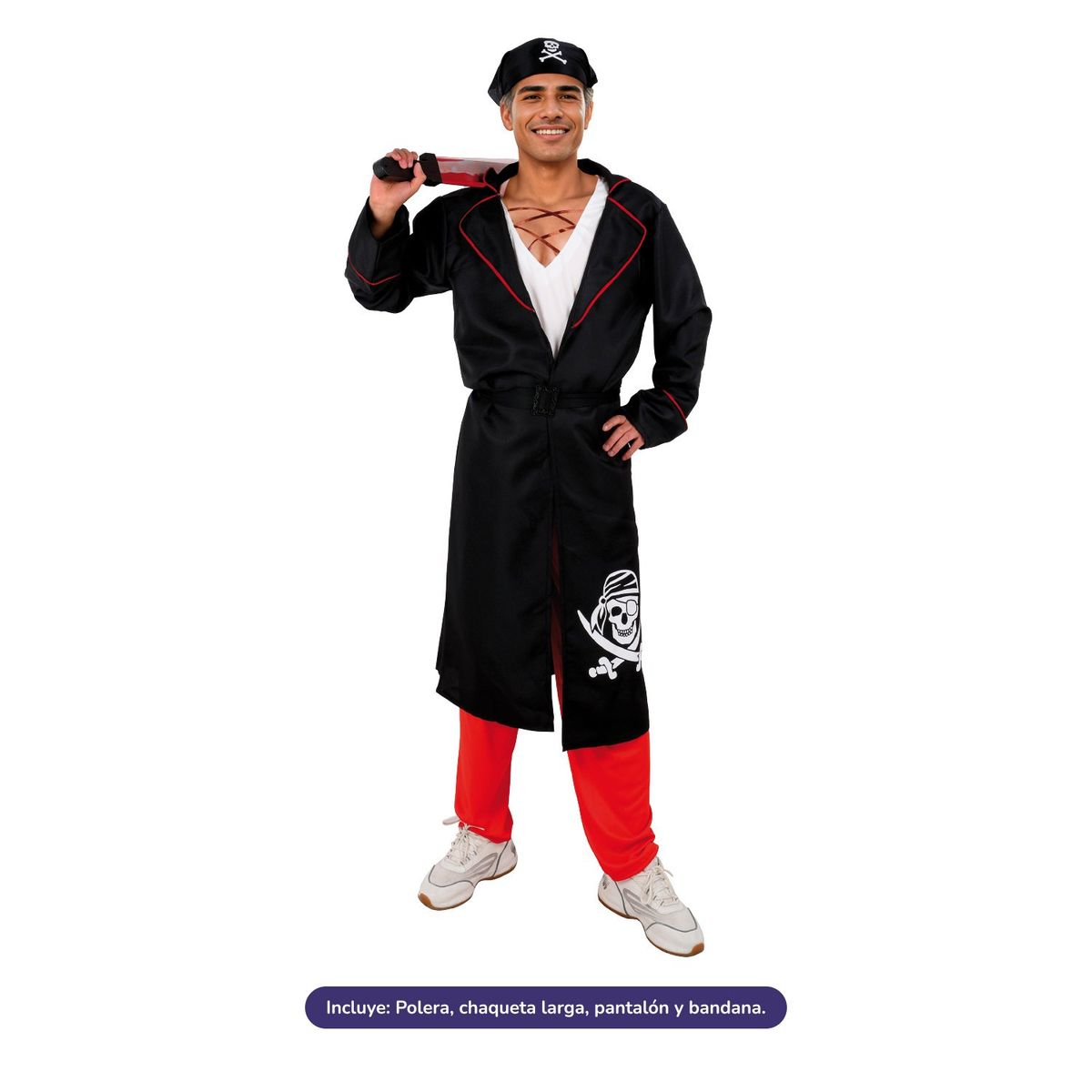 GENERICO - TRAJE PIRATA S 3 MESES DE GARANTIA