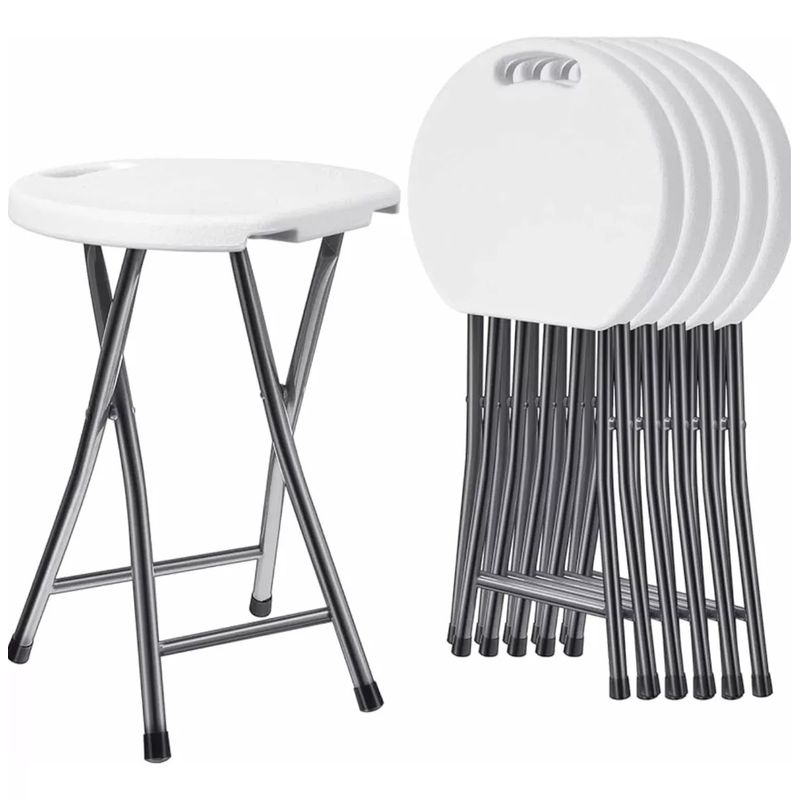 RUNICK - Pack 6 Banco Banqueta Silla Banquito Plegable Camping Evento
