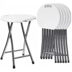 RUNICK - Pack 6 Banco Banqueta Silla Banquito Plegable Camping Evento