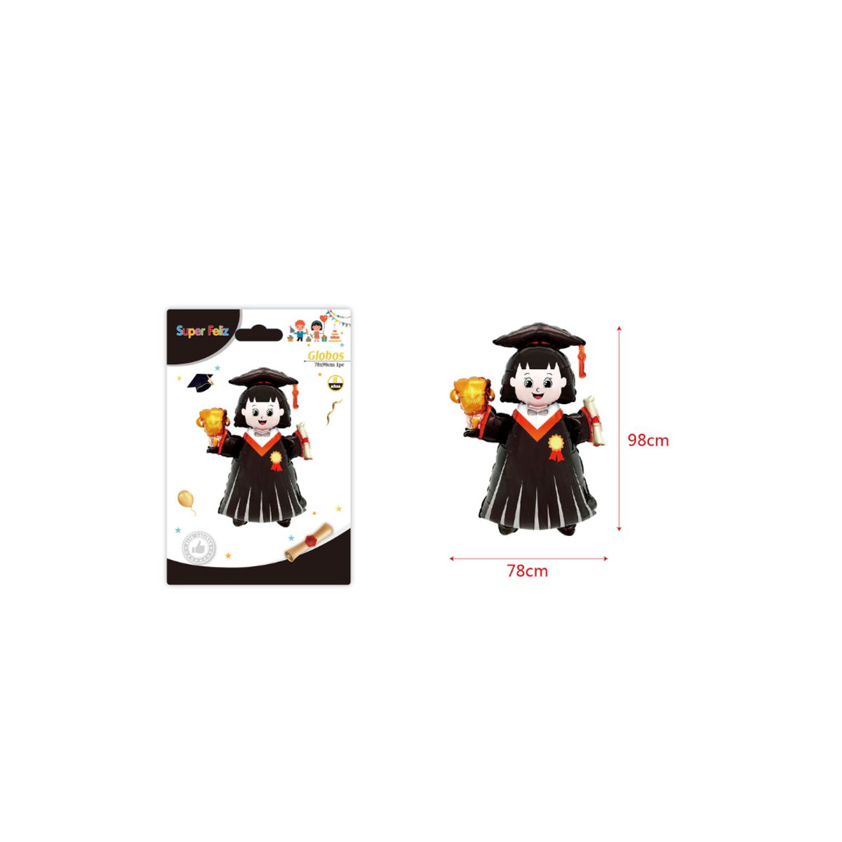 GENERICO - ACCESORIOS PARA FIESTA GRADUACION 1 PCS