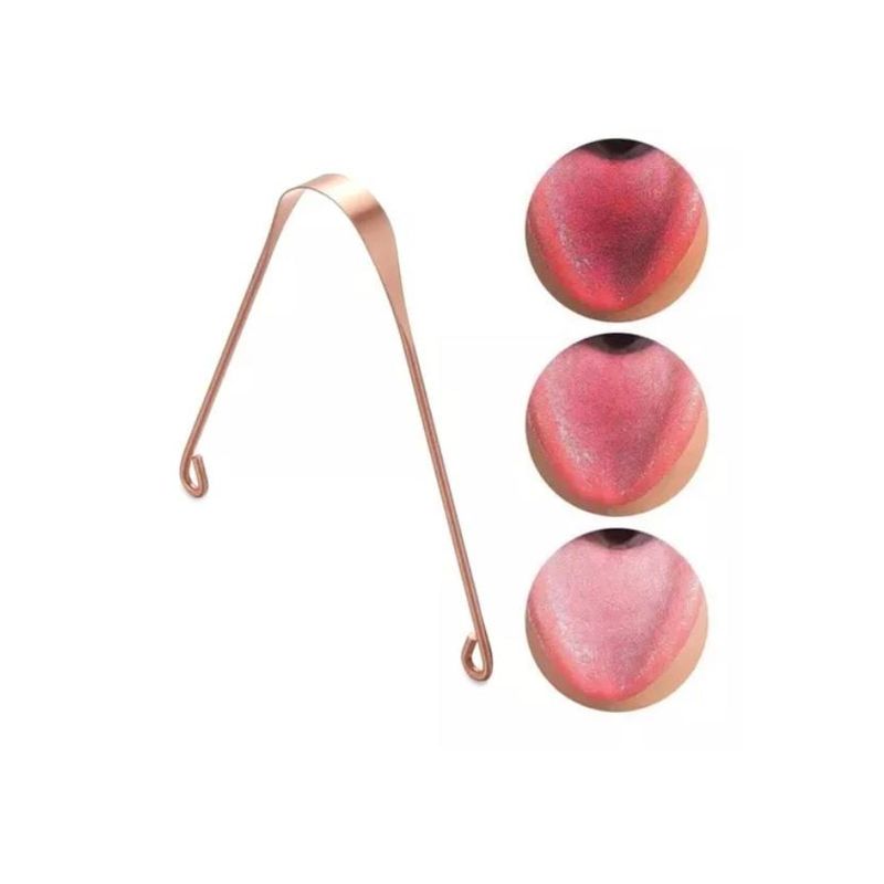 GENERICO - Raspador Limpiador Lengua De Cobre Para Boca