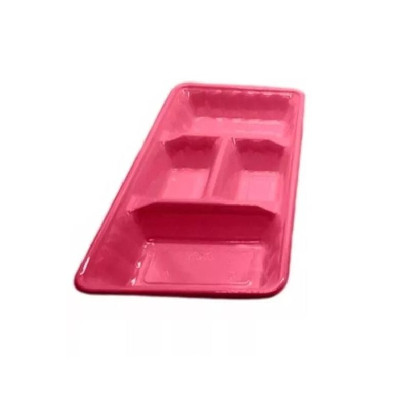 GENERICO - Pack 2 Bandejas Plásticas Cumpleaños Cotillón 38x18cm Fiesta rosado