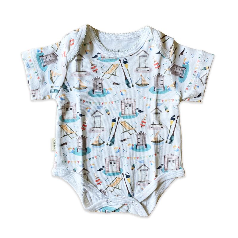 LITTLE BEE - Body manga corta Sailing