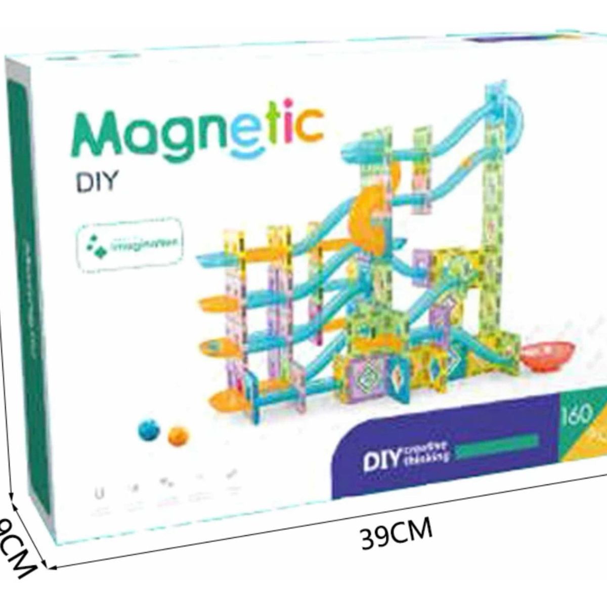 UNICO - Bloques Magnéticos 160 Piezas Juego Construcción Didáctica
